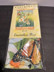 Bandera/estandarte Evergreen House margaritas y mariposas - Imagen 1 de 12
