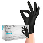 Einmalhandschuhe, Nitril Handschuhe, schwarz, pf, 100 Stk, Größe XS-XL