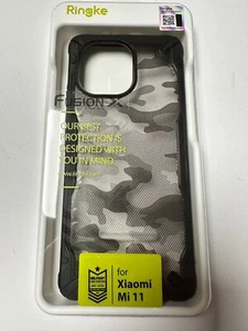 Ringke Fusion X Design Robuste Handyhülle für Xiaomi Mi 11 schwarz Camo - Bild 1 von 2