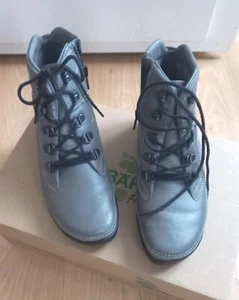 BOTTINES "BÄR" NEUVES - BOTTES D'HIVER 36-37 FOURREES - CUIR GRIS SOURIS - Imagen 1 de 12