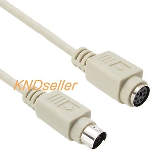 10m 30ft PS2 Extension Cable PS/2 Cord KVM Keyboard Mouse 6 Pin Male to Female - Picture 1 of 5