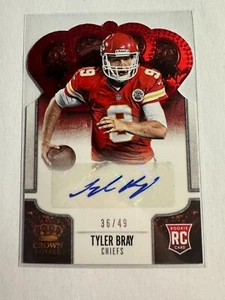 K142,115 - 2013 Crown Royale Rookie Auto Red #195 Tyler Bray #/49 - Picture 1 of 1