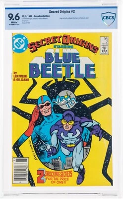 🔥 Secret Origins #2 Canadian Price Variant WP CBCS 9.6 Blue Beetle 1986 cgc - Image 1 of 3