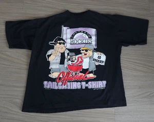 Vintage Rockies Flintstones T-Shirt 90s Single Stitch XL 1994 Tailgate Rare - Picture 1 of 6