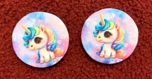POSAVASOS COCHE UNICORNIO ARCO IRIS-2-PK PARA EVITAR PORTAVASOS PEGAJOSOS - Imagen 1 de 1