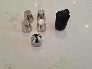 4 Vintage Edelstahl Steigbügelbecher Schnapsgläser Reiten Jagd Whisky  - Bild 1 von 1