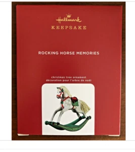 2020 HALLMARK - ROCKING HORSE MEMORIES 1ST IN ROCKING HORSE MEMORIES MINT IN BOX - Picture 1 of 2