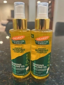 Pack of 2 - Palmer's Amino Bonding Hair Oil, 3.4 fl oz, Coconut Oil & Vitamin E - Picture 1 of 3