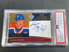 WAYNE GRETZKY 2009 ULTIMATE COLLECTION ACHIEVEMENTS AUTO /25 PSA 10 NHL OILERS