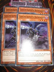 YU-GI-OH! PLAYSET (LOT DE 4) CAVALIER SQUELETTE DEATHCALIBUR LED5-FR007 NEUF ED1 - Picture 1 of 1