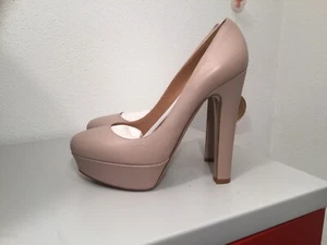 Valentino Garavani High Heel Plateau Pumps tan beige 39,5 Leder - Bild 1 von 9