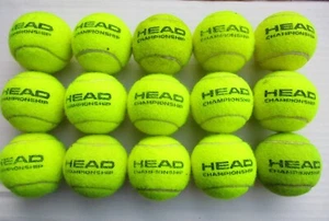 15 USED HEAD CHAMPIONSHIP TENNIS BALLS FOR KIDS, DOGS, BACKYARD GAMES ETC - Picture 1 of 1