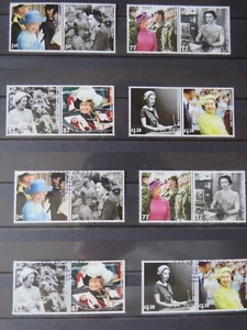 GB (5-1864) 2012 DIAMOND JUBILEE SET IN PAIRS UMM & USED PANES 2-3-4 UMM & USED - Picture 1 of 9