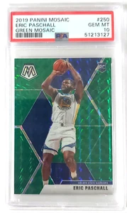 2019 Panini Mosaic ERIC PASCHALL #250 Rookie Card Green Mosaic PSA Gem Mint 10 - Picture 1 of 2