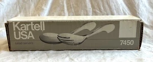 Vintage - old stock - Kartell USA 7450 Salad Servers Mid Century Italian Made - Picture 1 of 5