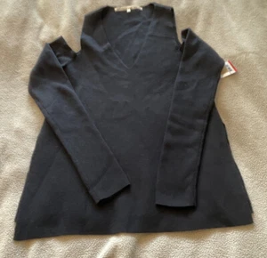 Rachel Roy Black Cold-Shoulder Pullover Sweater XS 2172 - Picture 1 of 4