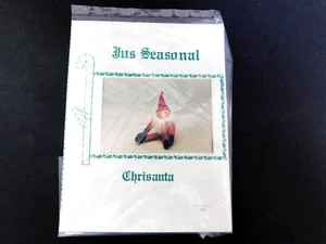 Lynn Buck 1985 patrón artesanal "Jus Seasonal Chrisanta" 6" escultura suave nuevo sin cortar - Imagen 1 de 2
