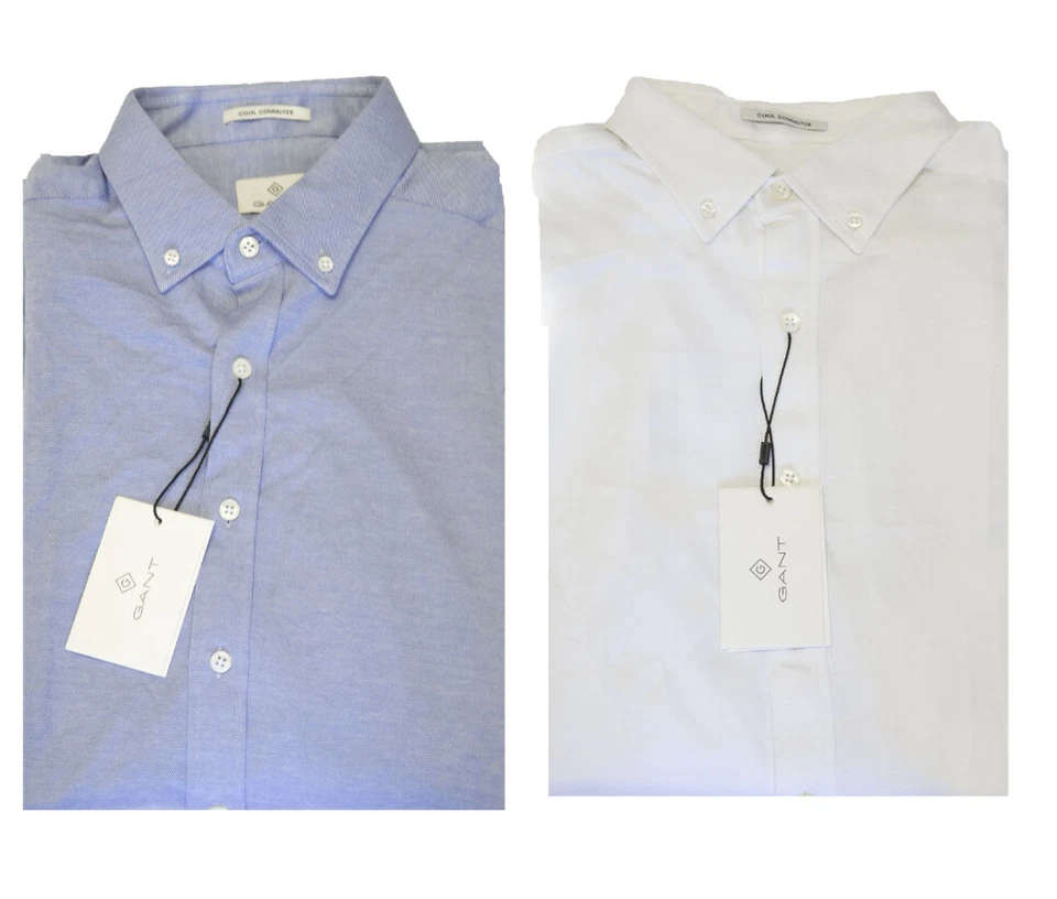 GANT DIAMOND G Para hombres Ajustado Tejido Piqué Abotonado 3050212 Talla M $165 Nuevo con Etiquetas Foto 1 de 1