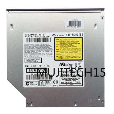Pioneer BDR-UD03 9.5mm SATA Blu-ray Burner BD-RE 100G 120G BDXL DVD Writer Drive - Image 1 of 4