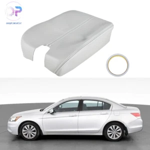 Leather Synthetic Center Armrest Console Lid Cover For Honda Accord 2008-2012 - Foto 1 di 8