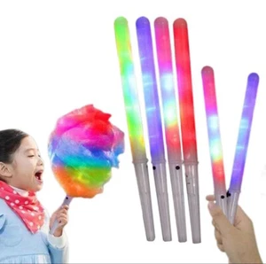100 Pcs LED Cotton Candy,sugar,Cones 8 Flashing Modes - Picture 1 of 2