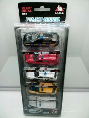 Serie Police YTGF - Paquete de 5 - Coches modelo - BMW-Mercedes-Range Rover-Audi-Hummer Foto 1 de 4
