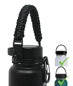 Paracord Handle Carrier 2.0 for Hydro Flask Wide Mouth Bottle Fit 40 32 64 20 oz - Picture 1 of 51