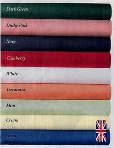 Large Plain Colour Fabric Tablecloth Table Cover Poly Cotton 68 Pick heavy  - Picture 1 of 2