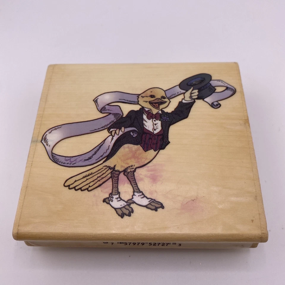 Sombrero de copa Joanne West con estampado personal de goma y colas de pato Foto 1 de 4