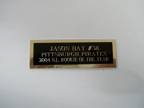 Jason Bay Baseball Card Plaque Nameplate Pittsburgh Pirates 1" X 3" Cover