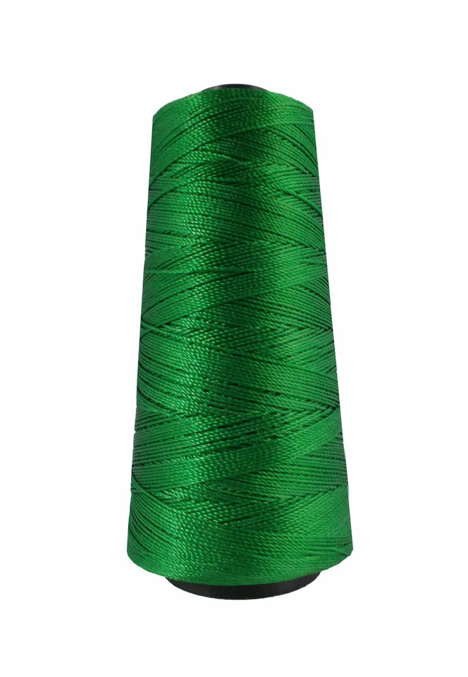 Poly Silk Thread Knitting Spool 3 Ply Yarn Crochet Embroidery Jewelry Making - Image 1 of 1