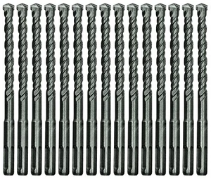 15Pcs 3/8"x 6" SDS Plus Hammer Drill Bit Carbide Tip Masonry Concrete Drill Bit - Picture 1 of 9