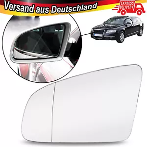 Cristal Espejo Izquierdo PARA AUDI A6 4F 05-08 A4 B6 B7 2000-2004 A3 8P 2003-2008 Cristal - Imagen 1 de 8