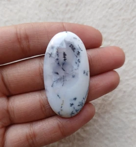 Cabochon ovale opale dendrite naturale 40x22x6 mm circa 41,00 ct AMJ810 - Foto 1 di 3