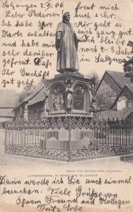 Möhra Salzungen AK 1906 Denkmal Luther Thüringen 2508098 - Picture 1 of 2
