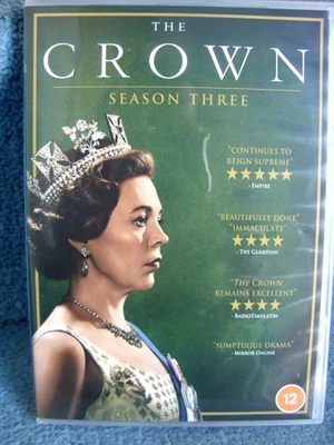 The Crown Season 3 (DVDR2) 4Discs 2020 Olivia Colman 525mins+Extras (BARGAIN - Image 1 of 4