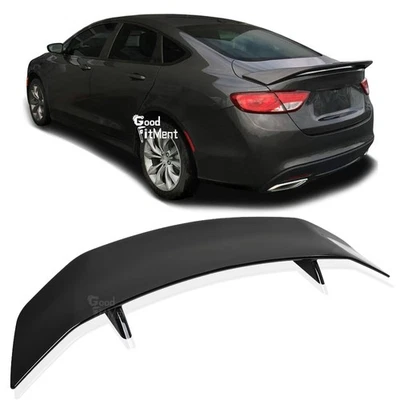 For Chrysler 200C Sedan Gloss Black Car Rear Trunk Spoiler Wing 46" ABS Rear Lip - Image 1 of 4