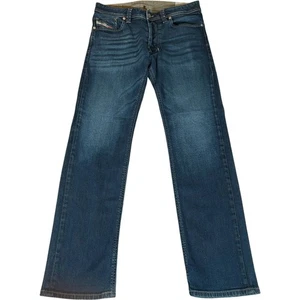 Diesel Larkee Men's Jeans W31 L32 Blue Stretch Denim Straight Leg Wash 0845G - Picture 1 of 14