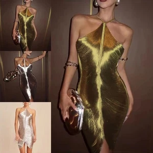 Women Stylish Mini Dress with Tassels and Backless Design for Casual Outings - Picture 1 of 21