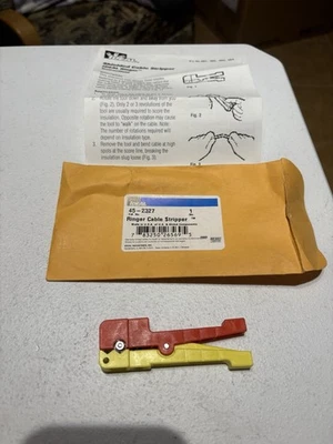 IDEAL Industrie  Electrical 45-2327 Ringer Cable Stripper (Red/yellow) new tool - Image 1 of 4