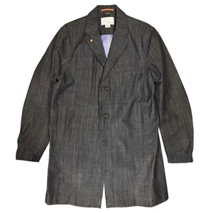 Nanamica GORE-TEX Denim Balmacaan Coat Indigo Sample Size L F/S - Picture 1 of 15