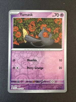Yamask Reverse Holo 082/191 SV08: Surging Sparks Pokemon - Image 1 of 2