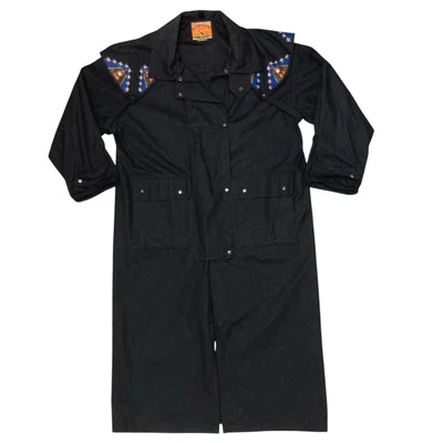 De Colección AWR Outbound Clothing Pintado a Mano Suroeste Plumero Chaqueta Gabardina XL Foto 1 de 4