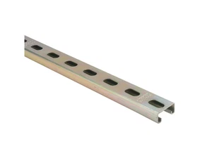 Superstrut 2 ft. 14-Gauge Half Slotted Metal Framing Strut Channel Gold - Picture 1 of 2
