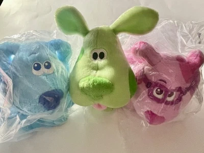 Green Puppy Peluche Blues Pistas, Vintage, Año 2003 Viacom, Azul Magenta R Nuevo 💕 Foto 1 de 4