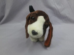 VINTAGE MADE IN KOREA KAMAR BROWN WAITE BEAGLE PUPPY DOG PLUSH STUFFED ANIMAL - Picture 1 of 1