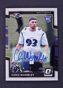 2017 Donruss Optic #143 Chris Wormley AUTO RC Rookie Baltimore Ravens
