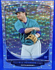 MARINERS 2013 Bowman Draft Picks SILVER ICE #BDPP8 D.J. PETERSON SEATTLE
