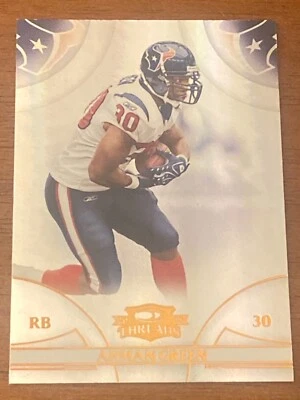 2008 Donruss Threads Orange Holofoil Ahman Green /250 Houston Texans - Image 1 of 2