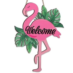 Welcome Sign Wood Decor for Front Door Summer Decorative Signs Plaques Tropic... - Picture 1 of 7